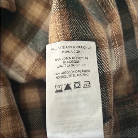 Patagonia Brown Tan Casual Button Down Shirt Men’s Size XL - Picture 7 of 8